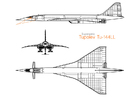 Dibujo para colorear AviÃ³n Tupolev