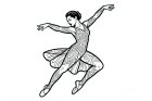 bailarín de jazz moderno