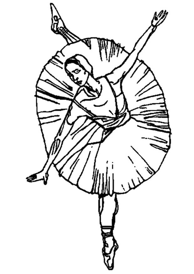 Dibujo para colorear Bailarina - ballet