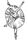 Dibujos para colorear Bailarina - ballet