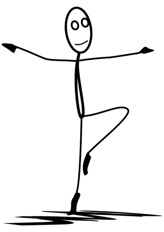 Dibujo para colorear ballet