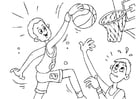 Dibujos para colorear baloncesto