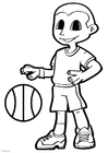 Dibujos para colorear baloncesto