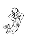 dibujo-para-colorear Baloncesto