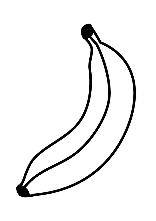 Dibujo para colorear banana