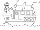 Dibujo para colorear Barco de vapor (2)
