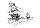 Dibujos para colorear Barcos veleros