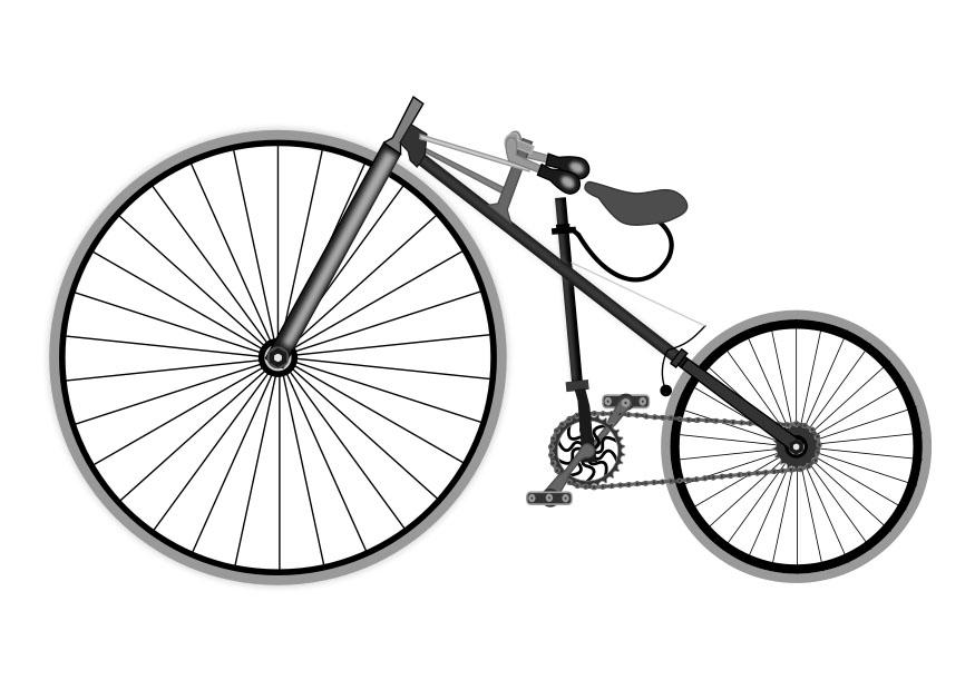 Dibujo de bicicleta antigua online
