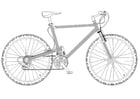 Dibujo para colorear Bicicleta de montaÃ±a