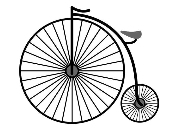Dibujo para colorear bicicleta