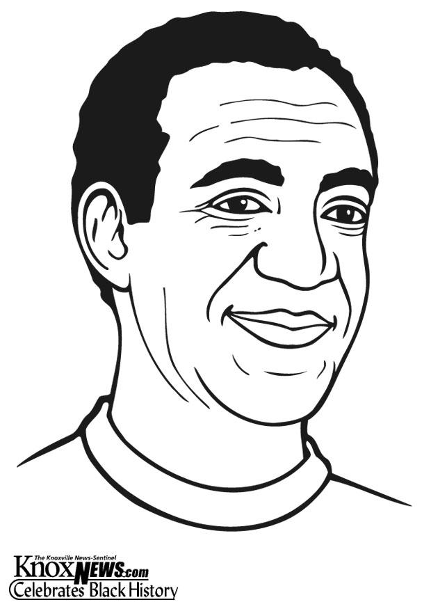 Dibujo para colorear Bill Cosby