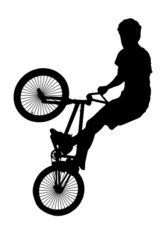 Dibujo para colorear bmx