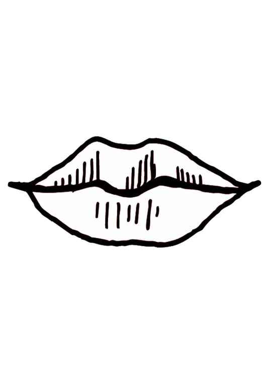 Dibujo para colorear Boca / labios