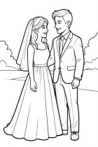 dibujo-para-colorear boda