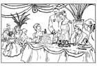 Dibujo para colorear Boda