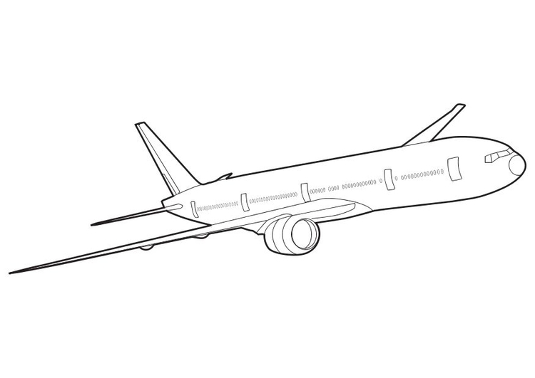 Dibujo para colorear Boeing_777