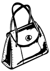 Dibujo para colorear bolso