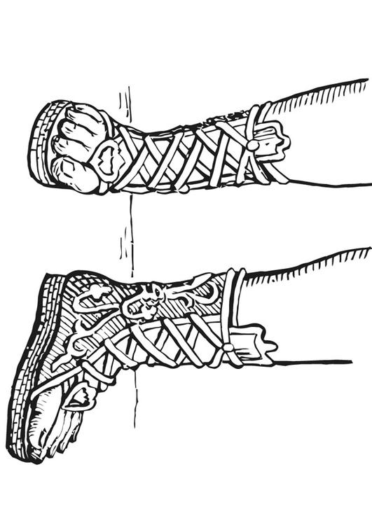 Botas abiertas - Griegos y romanos