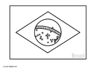 Dibujo para colorear Brasil