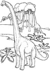 Dibujos para colorear brontosaurios