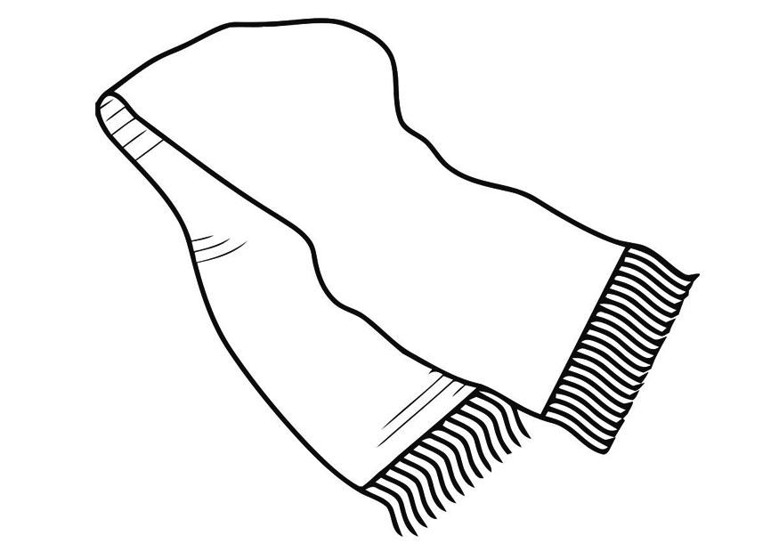 Dibujo para colorear bufanda - Dibujos Para Imprimir Gratis - Img 19444