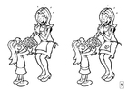 Dibujo para colorear busca las diferencias - dÃ­a de la madre