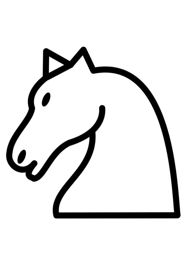 Dibujo para colorear caballo - Dibujos Para Imprimir Gratis - Img 25880