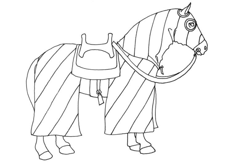 Dibujo para colorear Caballo