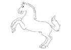 Dibujo para colorear Caballo levantado