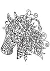 Dibujo para colorear caballo