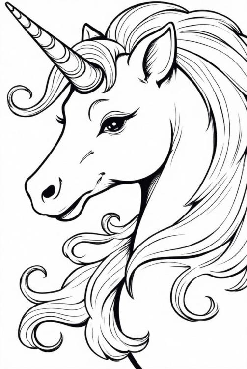 cabeza de unicornio