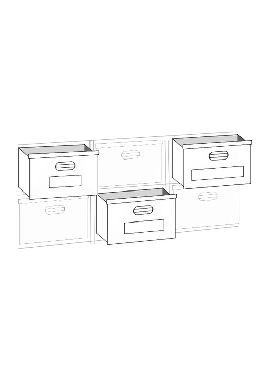 Dibujo para colorear cajas apiladas