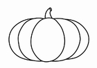 Dibujo para colorear calabaza