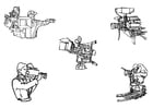 Dibujo para colorear CÃ¡mara de cine