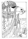 Dibujos para colorear camello