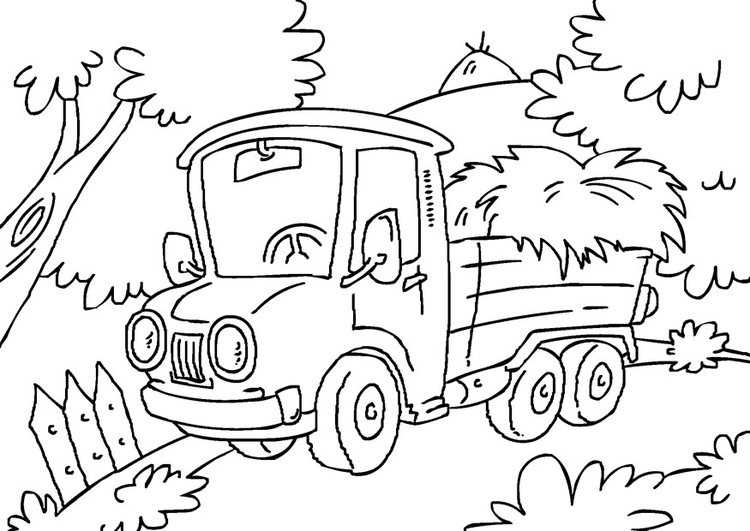 Dibujo para colorear camiÃ³n