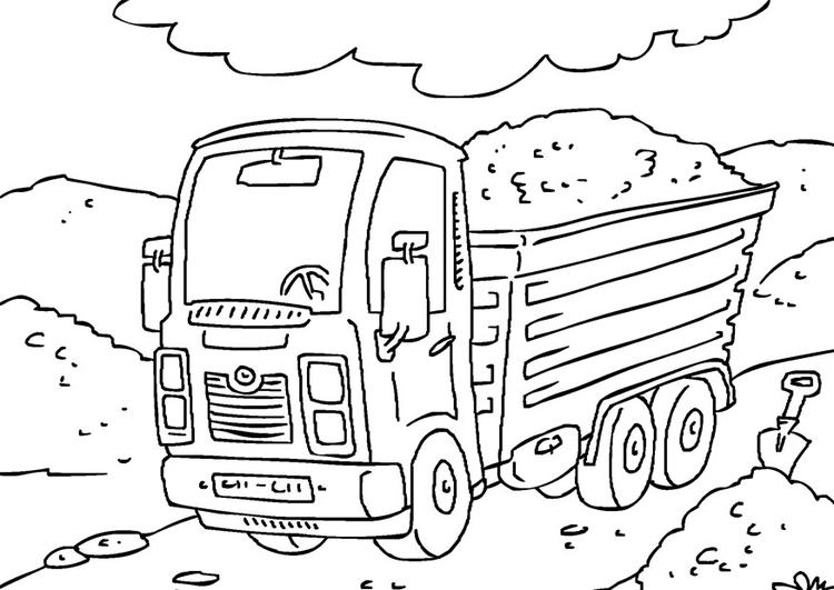 Dibujo para colorear camiÃ³n