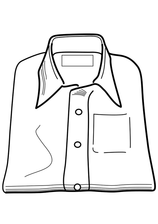 Dibujo para colorear camisa