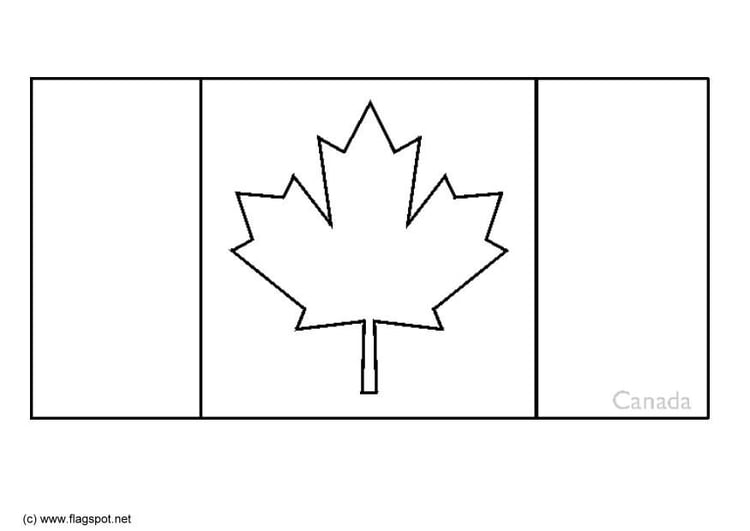 Dibujo para colorear CanadÃ¡