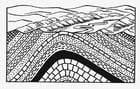 Dibujos para colorear Capas de la tierra - anticlinal