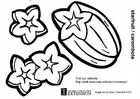 Dibujo para colorear carambola