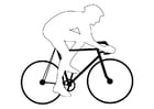 Dibujos para colorear carrera ciclista