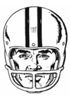 Dibujos para colorear Casco - American Football