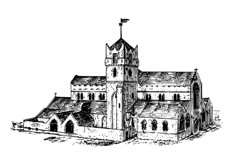 Dibujo para colorear Catedral de Waterford