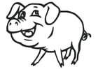 Dibujo para colorear cerdo
