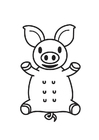 Dibujos para colorear cerdos