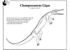 Dibujos para colorear Champosaurus