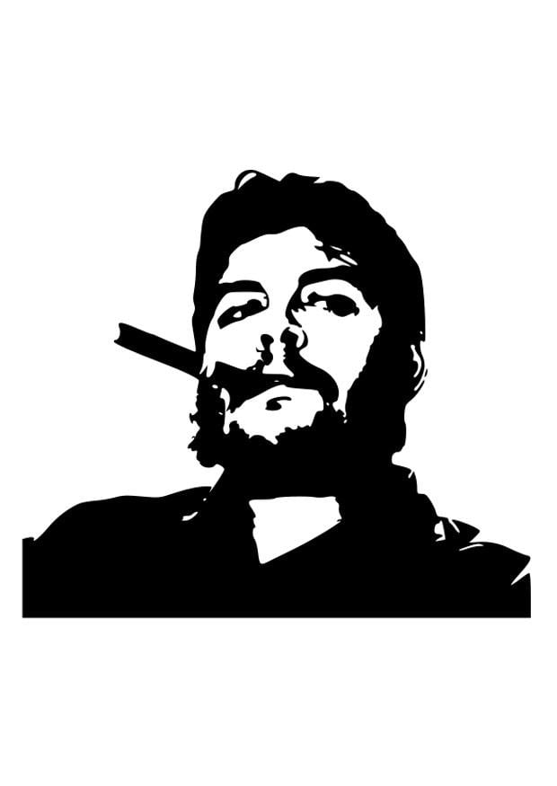 Dibujo para colorear Che Guevara