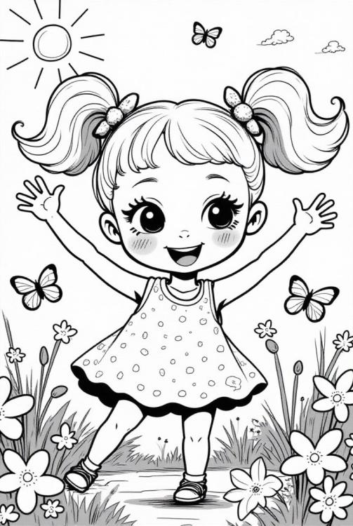 chica feliz