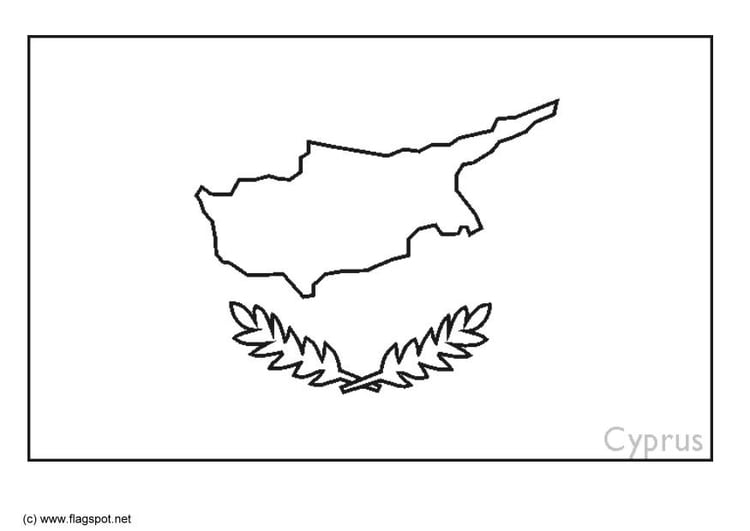 Dibujo para colorear Chipre